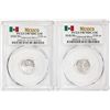 Image 1 : Set of (2) 2018Mo Mexico Proof 1/20 oz Silver Libertad Coins PCGS PR70DCAM