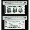 Image 1 : Set of Giori Test Note Washington & Lincoln Memorial PMG Choice Uncirculated 64