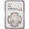 Image 1 : 1899 $1 Morgan Silver Dollar Coin NGC AU58