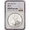 Image 1 : 2007 $1 American Silver Eagle Coin NGC MS70