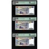 Image 2 : (3) Consecutive 2017 Djibouti 40 Francs Bank Notes PMG Superb Gem Uncirculated 68EPQ