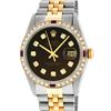 Image 2 : Rolex Mens Two Tone Ruby and Diamond Datejust Wristwatch