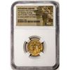 Image 1 : Byzantine Empire 613-641 AD Heraclius + Her. Constantine AV Solidus Gold Coin NGC Ch AU