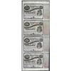 Image 1 : Uncut Sheet of (4) State of Louisiana Baby Bond Obsolete Notes