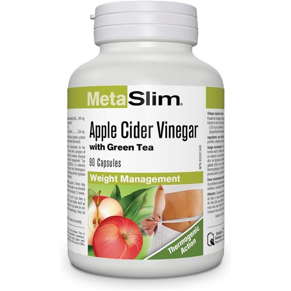 NEW META SLIM APPLE CIDER VINEGAR WITH GREEN TEA