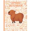 Image 1 : NEW CAPYBARA SKETCHBOOK - 110 BLANK DRAWING PAGES