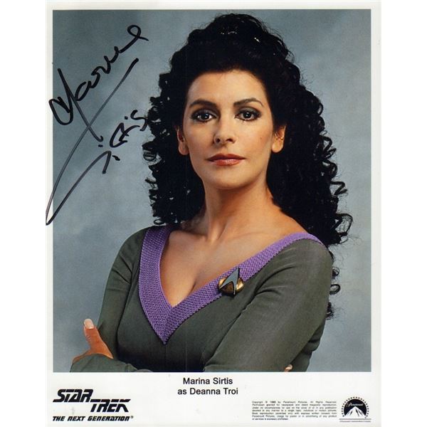 Marina Sirtis signed photo Star Trek