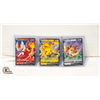 Image 1 : 3 POKEMON HOLOGRAPHIC CARDS CLEAR CASED