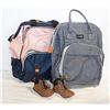 Image 1 : TWO MODERN STYLE DIAPER BAGS + LONDON FOG SIZE 5