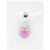 Image 1 : #62-HEATED RUBY & CZ PENDANT