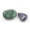 Image 1 : #86-BLUE SAPPHIRE & EMERALD GEMSTONE 138.70 CT