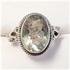 Image 1 : BZ1754-32 SILVER GREEN AMETHYST RING