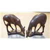 Image 1 : 2 WOODEN DEER