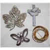 Image 1 : FOUR ESTATE BROOCHES