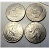 Image 2 : 3)  LOT OF 4 USA SILVER DOLLARS, 2 FROM 1972, ONE