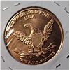 Image 2 : 6)  ONE OUNCE OF PURE COPPER COIN, USA/CANADA ON E