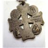 Image 2 : 19)  BRONZE VINTAGE RELIGIOUS MEDAL ON CHAIN.