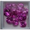 Image 1 : 14)  LOT OF 68.2 CT ROUND PINK SAPPHIRES & INFO