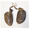 Image 1 : VINTAGE TIGER EYE COPPER EARRINGS