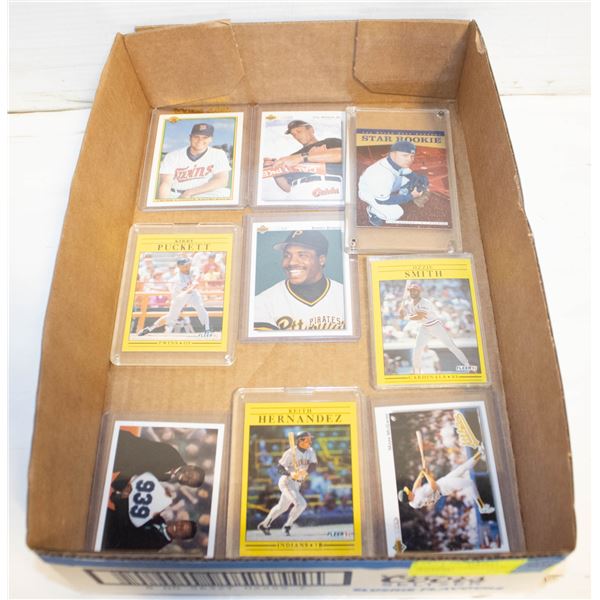 BASEBALL CARD COLLECTION IN HOLDERS