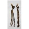 Image 1 : KNOTTED TASSEL EAR RINGS FOR PIERCED EARS