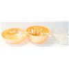 Image 1 : 2 1940?S FIRE KING PEACH CLUSTER BOWLS, I FLOWER