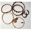 Image 1 : 11)  LOT OF 6 PCCS OF COPPER JEWELLERY INCLUDING 5