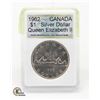 Image 2 : CANADA 1962 SILVER DOLLAR