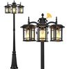 Image 1 : BRANDNEW VIANIS OUTDOOR LAMPPOST LIGHT TRIPLE HEAD