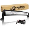 Image 1 : NEW WILLPOWER LED LIGHT BAR 32" 405W FLOOD COMBO