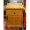 Image 1 : WOODEN 2 DRAWER END TABLE H-23.5" W-16" L-16.5"