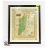 Image 1 : FRAMED MAP OF BELLZE 24.5" X 29.25"