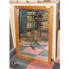 Image 1 : LARGE WOOD FRAMED MIRROR32.5" X 46.5"