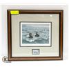 Image 1 : 1990 DUCKS UNLIMITED PRINT W/STAMP 5362/5500 16" X