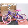 Image 1 : PURPLE RAZZLE GIRLS KID BIKE NEEDS SOME TLC