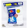 WHITE CREW SOCKS 12-16 SIZE 6-PACK FRUIT OF THE