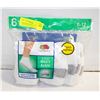 Image 1 : ANKLE SOCKS WHITE 6-12 SIZE 6-PACK FRUIT OF THE