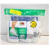 Image 1 : ANKLE SOCKS WHITE 6-12 SIZE 6-PACK FRUIT OF THE