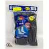 BLACK CREW SOCKS 12-16 SIZE 6-PACK FRUIT OF THE