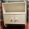 Image 1 : WHITE BATHROOM VANITY CABINET H-23.75" W-7.75"