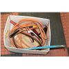Image 1 : LOT OF BOOSTER CABLES SOLD WITH CROW BAR