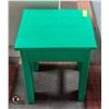 Image 1 : HANDMADE PAINTED GREEN WOODEN SIDE