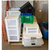 Image 1 : ORGANIZATIONAL ASSORTMENT OF 23 BINS, SHELVING