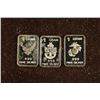 Image 1 : 3-1 GRAM SILVER INGOTS ALL MILITARY THEMED: NAVY,