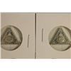 Image 1 : 2-2 GRAM .999 FINE SILVER PF PYRAMID SHAPED INGOTS