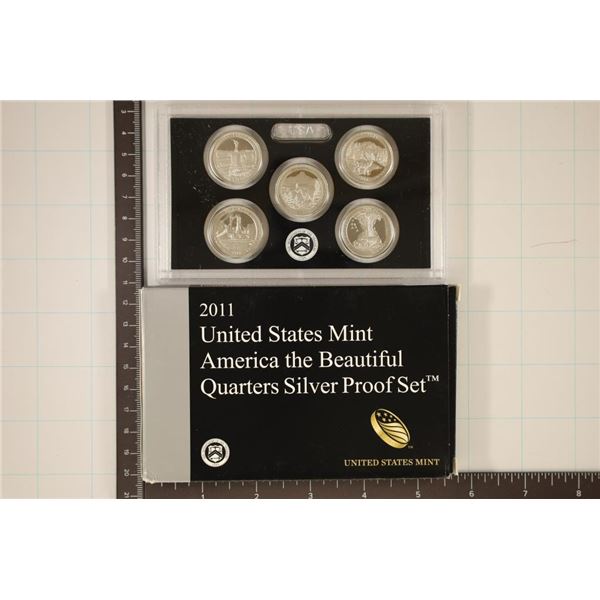 2011 US SILVER AMERICA THE BEAUTIFUL QUARTERS PF