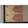 Image 2 : 2-2013 CONGO 50 FRANCS CU COLORIZED BILL