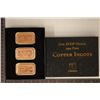 Image 1 : 3-1 OZ. .999 COPPER INGOTS, REPLICAS OF US $100,