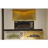 Image 2 : 3-GOLD FOIL REPLICAS OF US $100 BILLS COLORIZED CU