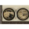 Image 1 : 2-1 TROY OZ .999 FINE SILVER PF ROUNDS: 1990 &